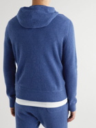 Polo Ralph Lauren - Waffle-Knit Cashmere Hoodie - Blue