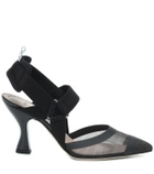 Fendi Colibrì mesh slingback pumps