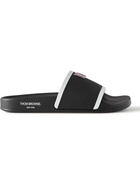 Thom Browne - Logo-Appliquéd Rubber Slides - Black