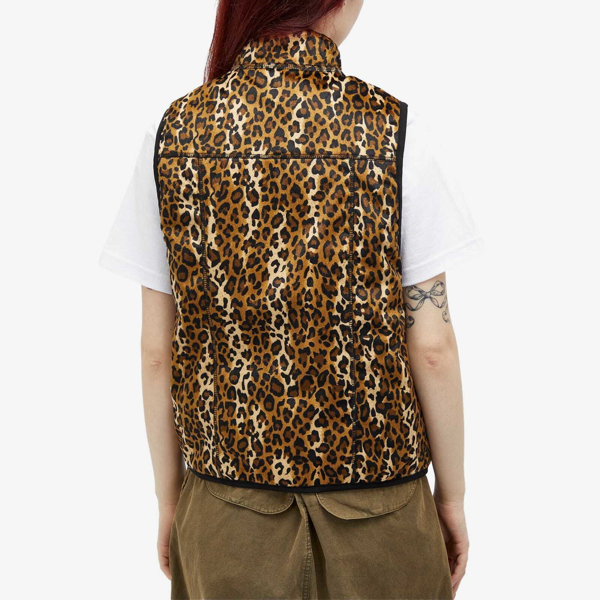 Pleasures Women's Felis Reversible Vest in Gold