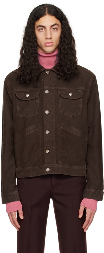 Photo: TOM FORD Brown Buttoned Jacket