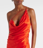 The Sei One-shoulder silk satin gown