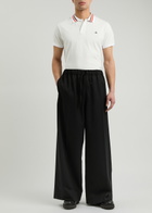 Vivienne Westwood Orb-embroidered Piqué Cotton Polo Shirt White