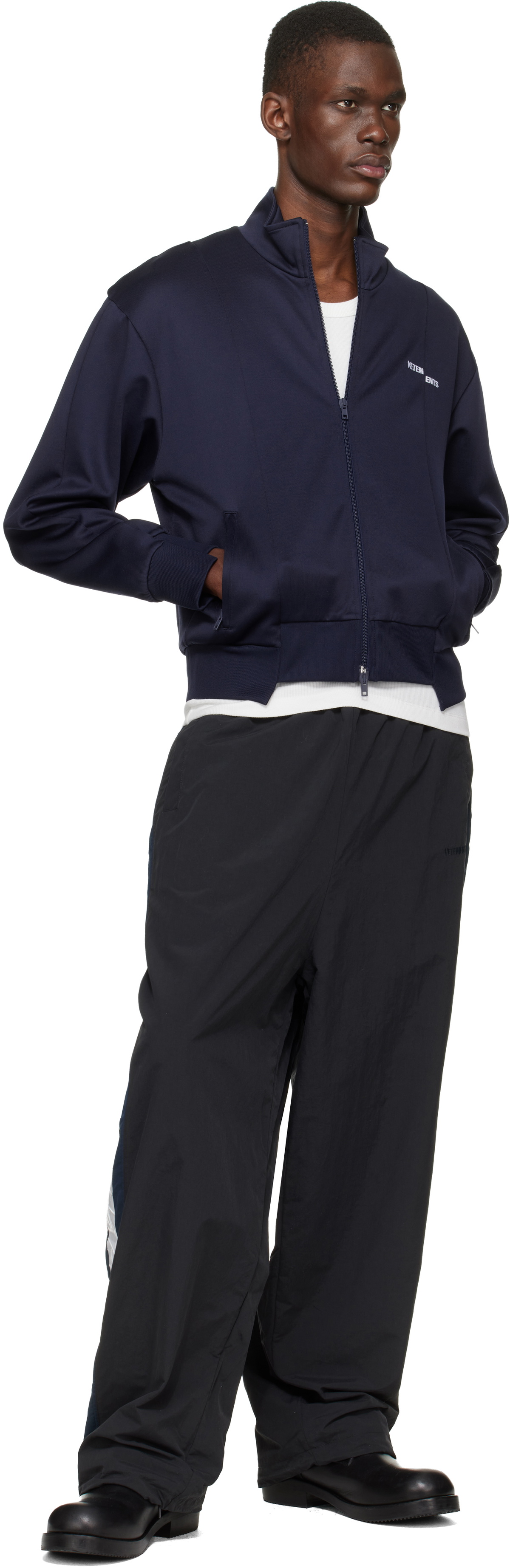 VETEMENTS Black Gym Track Pants