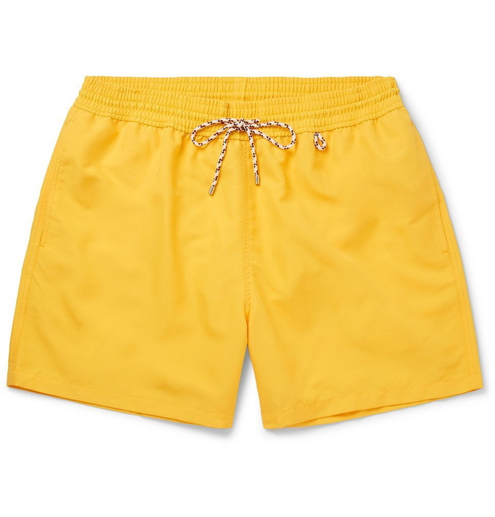 Photo: Loro Piana - Mid-Length Swim Shorts - Yellow
