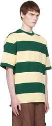 Marni Green & Yellow Maxi-Stripe Cotton T-shirt