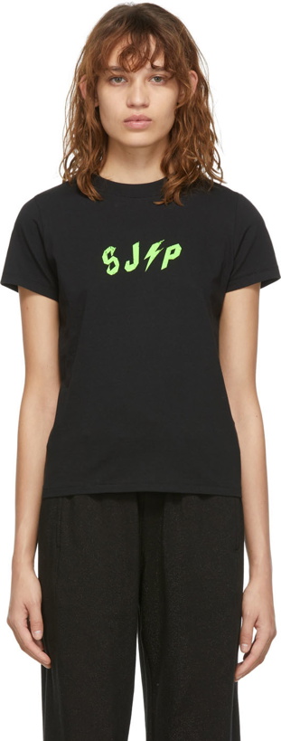 Photo: SJYP Black Petit Logo T-Shirt