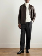 Loro Piana - Bruno Leather Overshirt - Brown