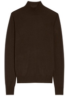 Joseph Mock-neck Cashmere top Brown