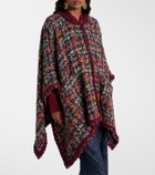 Etro Wool, mohair, and cotton-blend cape