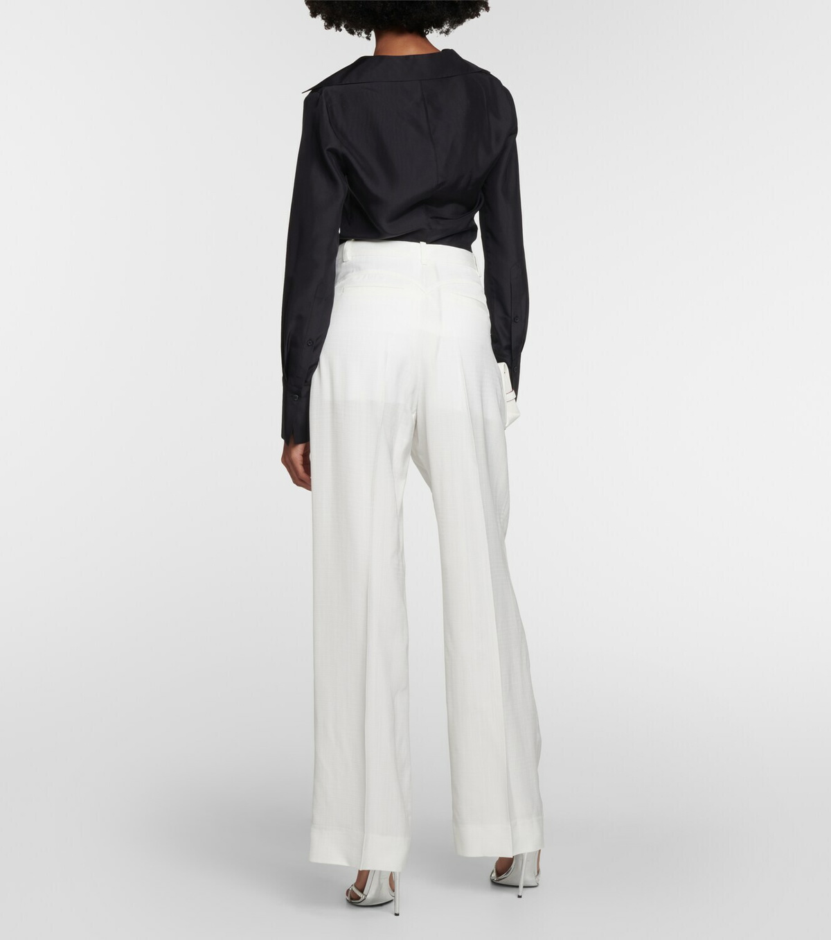 Victoria Beckham Pleated high-rise wide-leg pants Victoria