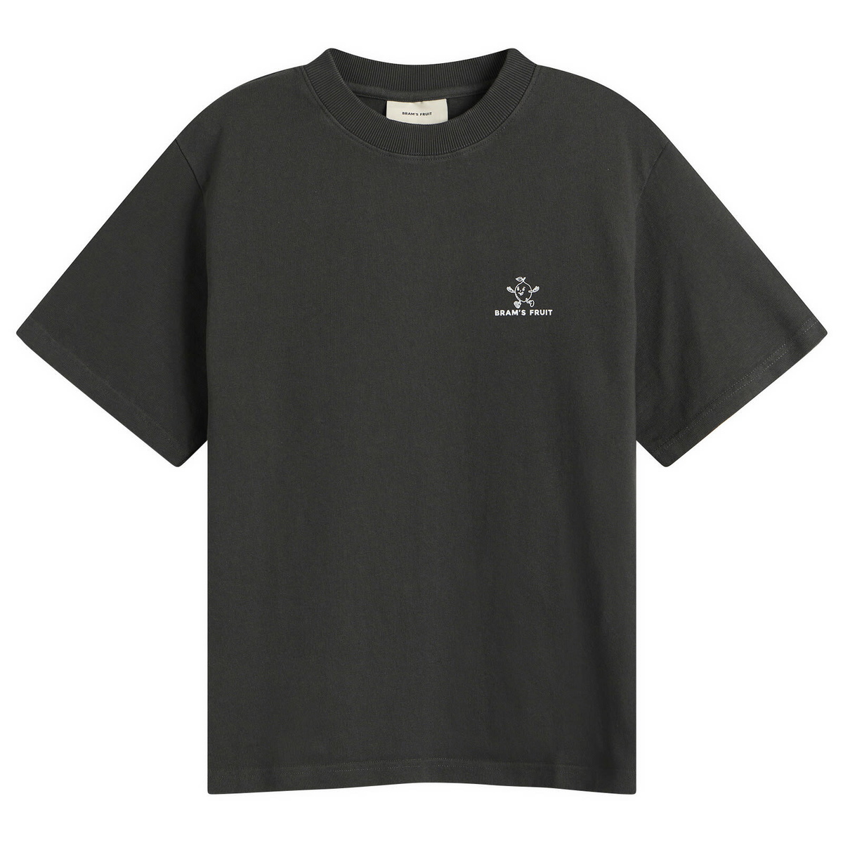 Bram's Fruit Men's Lemon Outline T-Shirt in Shadow Black