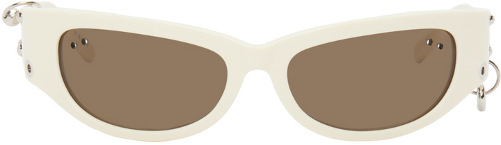 Justine Clenquet SSENSE Exclusive Brown Clara Sunglasses Justine 