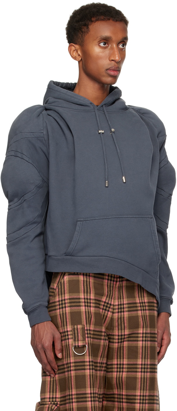 Collina Strada Gray 'CS Gym' Muscle Wave Hoodie