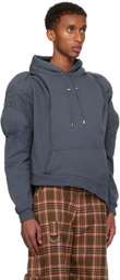 Collina Strada Gray 'CS Gym' Muscle Wave Hoodie