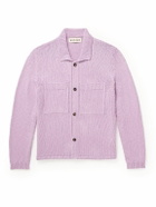Miles Leon - Cotton Cardigan - Purple
