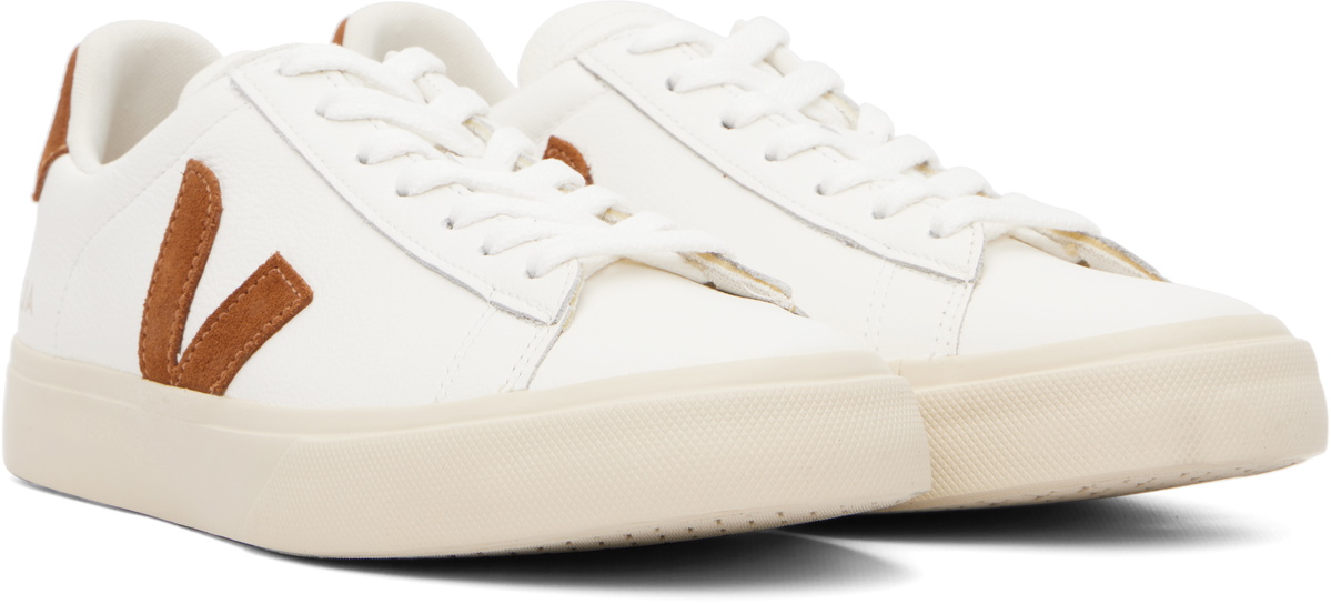 VEJA Off-White Campo Leather Sneakers