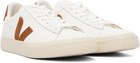 VEJA Off-White Campo Leather Sneakers