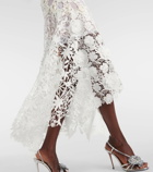 Oscar de la Renta Crochet guipure lace gown