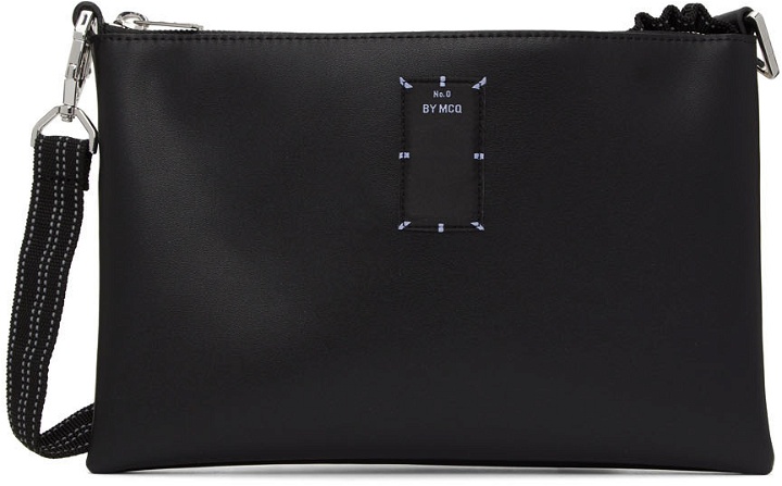 Photo: MCQ Black Leather Logo Bag