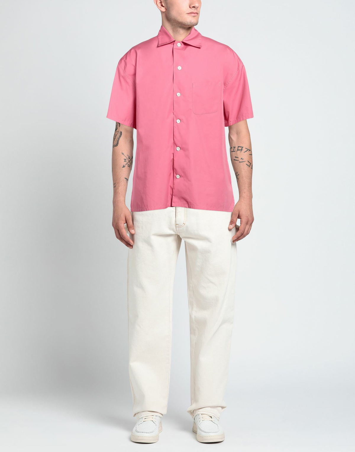 Mcqueen Mens Shirt Fuchsia