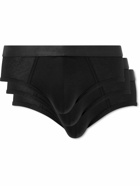 CDLP - Three-Pack Stretch-Lyocell Briefs - Black