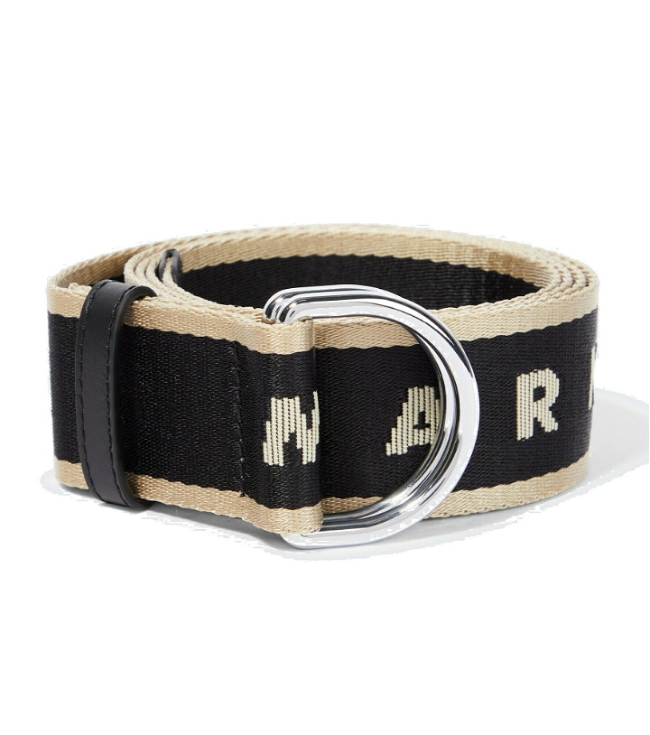 Photo: Marni - Logo jacquard slider belt