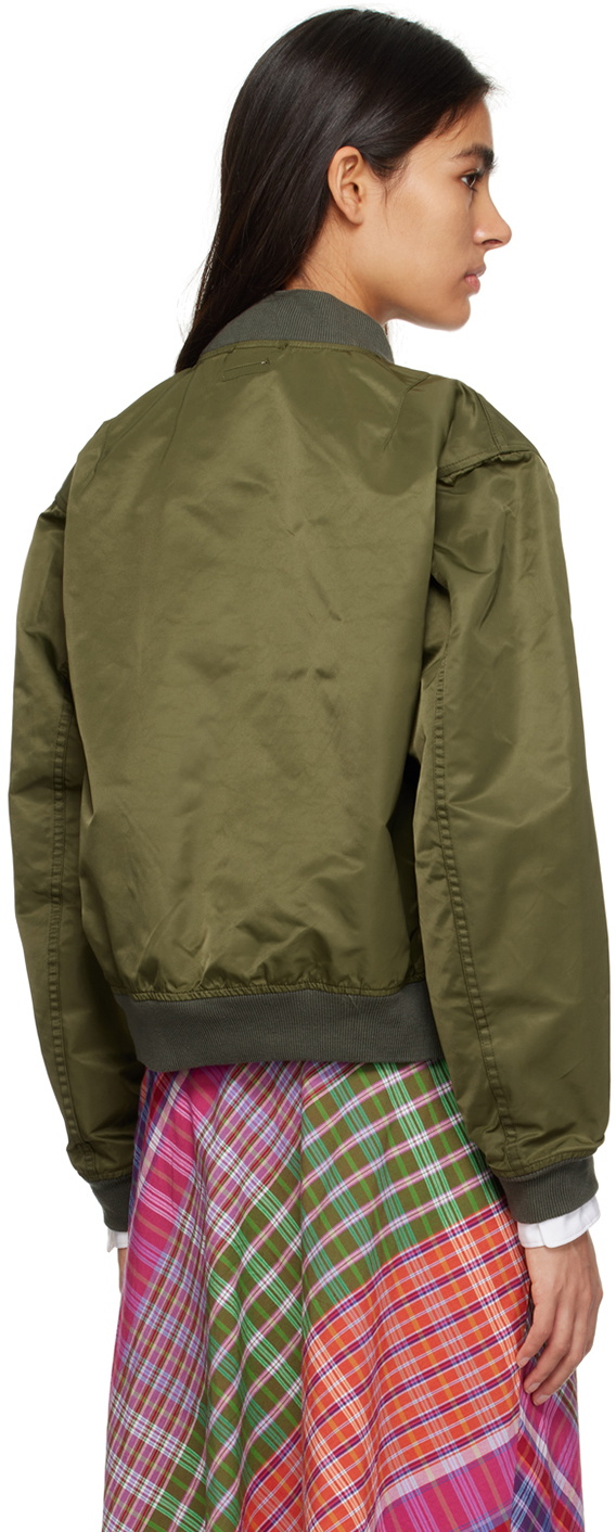 Engineered Garments Khaki Aviator Bomber Jacket