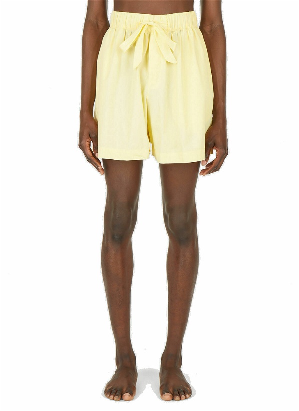 Photo: Drawstring Sleep Shorts in Yellow