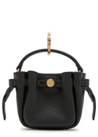 Tory Burch Romy Bucket Grained Leather key fob - Black - One Size