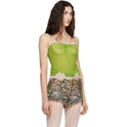Valentino Green Lace Tank Top