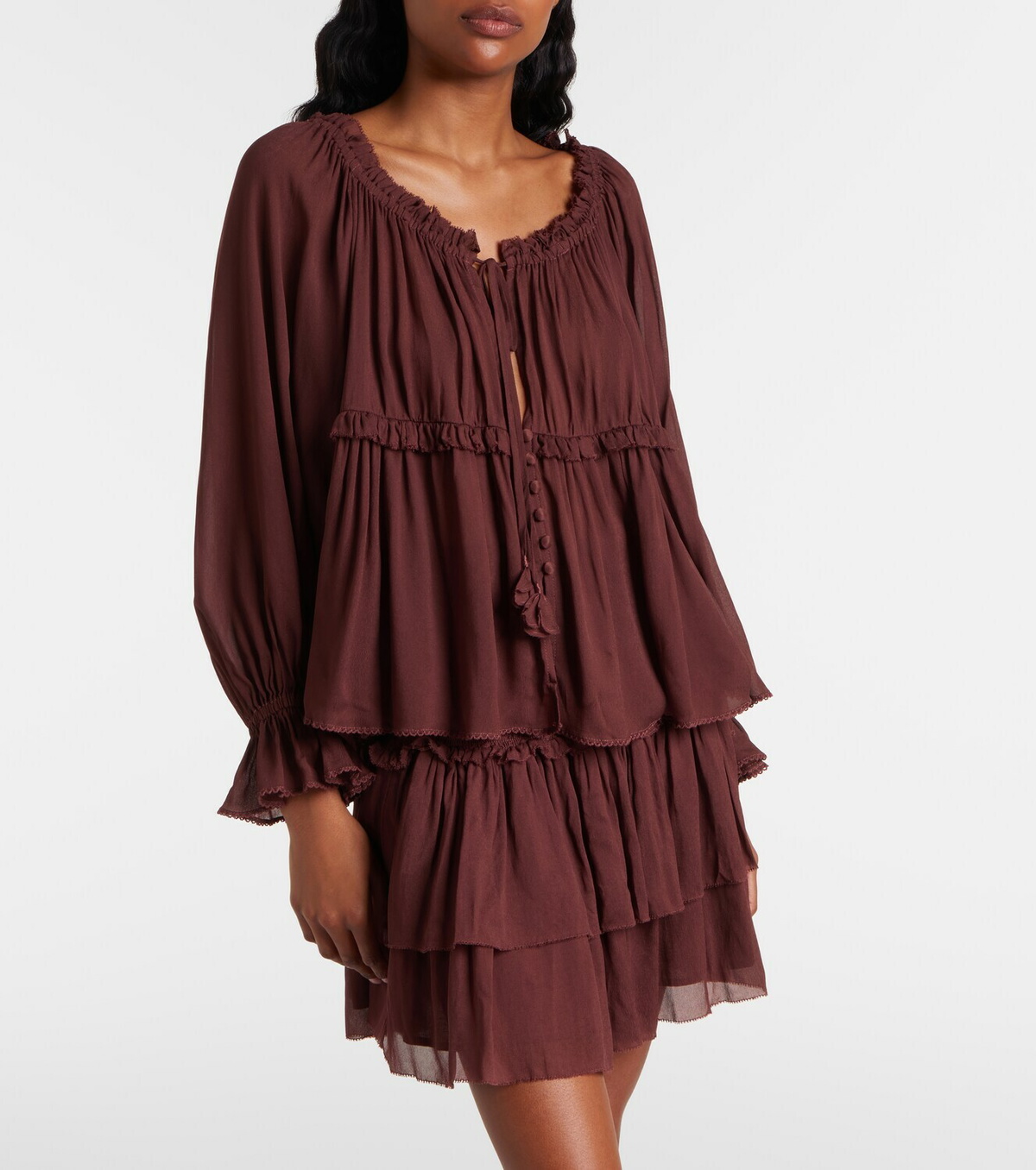 Poupette St Barth Moon ruffled blouse