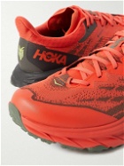 Hoka One One - Speedgoat 5 Rubber-Trimmed GORE-TEX® Mesh Running Sneakers - Red