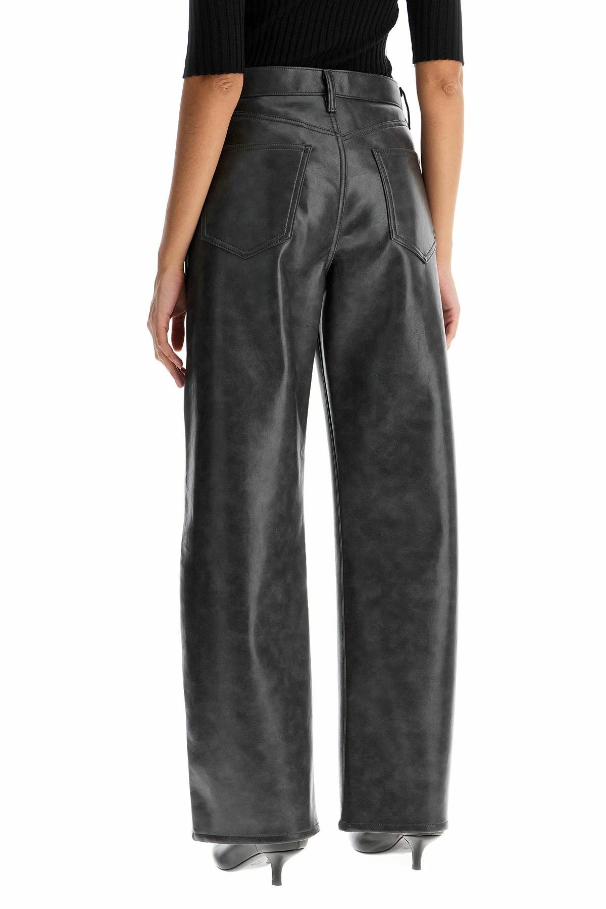 AGOLDE recycled leather pants Grey