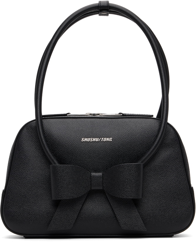 Photo: SHUSHU/TONG Black Bow Ring Handle Bag