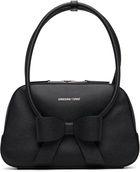 SHUSHU/TONG Black Bow Ring Handle Bag