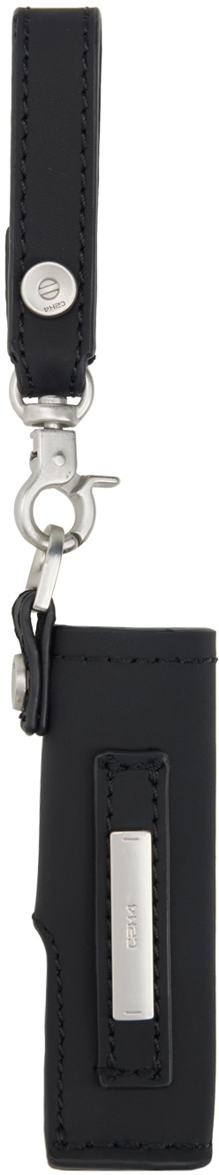 C2H4 Black Corner Society Lighter Case Keychain C2H4