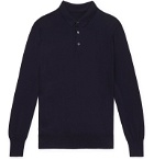 Anderson & Sheppard - Merino Wool Polo Shirt - Blue