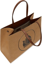 Lanvin Tan Medium Cabas Kraft Paper Bag