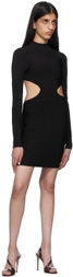 Herve Leger Black Recycled Rayon Minidress