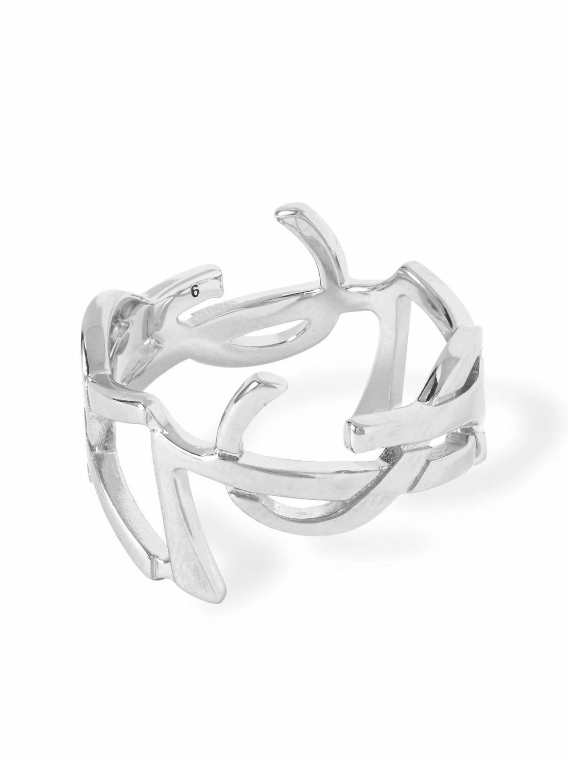 SAINT LAURENT - Cassandre Silver-Tone Ring - Silver Saint