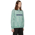 Missoni Green and Blue Striped Sweatshirt