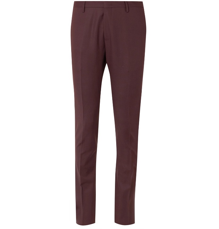 Photo: Paul Smith - Soho Slim-Fit Wool Suit Trousers - Burgundy