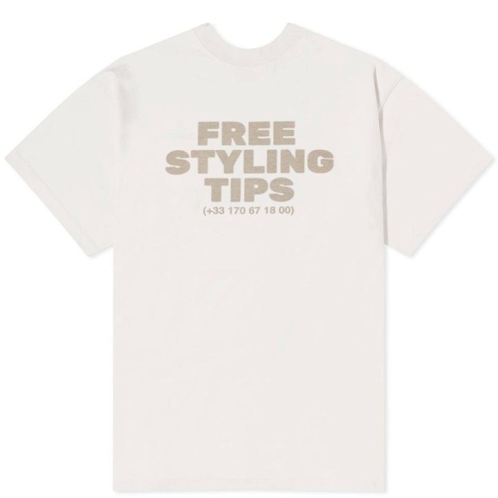 Photo: Balenciaga Men's Free Styling Tips T-Shirt in Off White/White