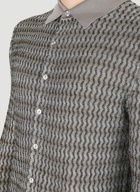 Cobra Long Sleeve Polo Shirt in Grey