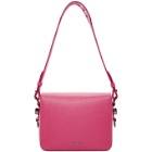 Off-White Pink Diagonal Flap Bag