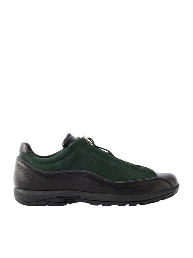 Photo: Diemme - Licata Leather-Trimmed Suede Sneakers - Green