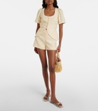 Faithfull Madeleine belted linen top