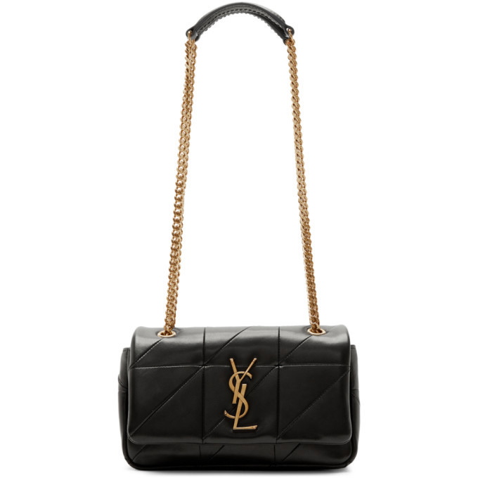 Saint Laurent Jamie Small Quilted Leather Shoulder Bag in Black