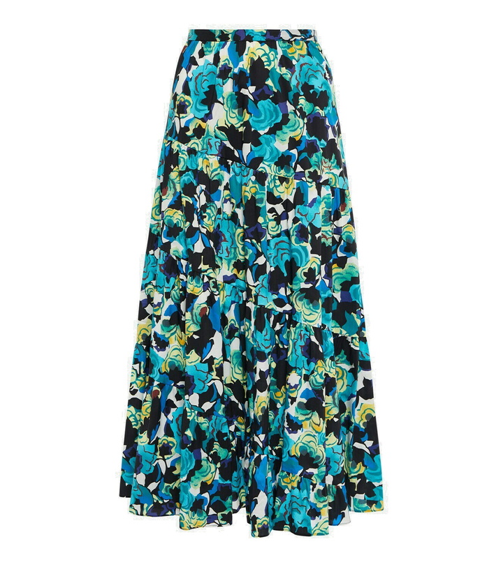 Photo: Diane von Furstenberg High-rise printed cotton-blend midi skirt